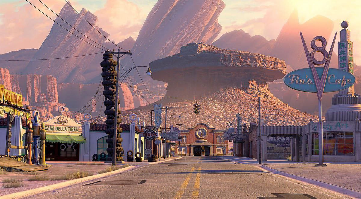 Radiator Springs Map